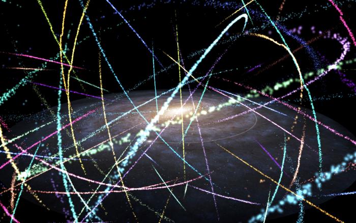 Stellar stream simulation still
