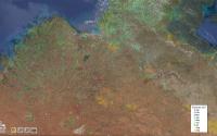 Overlay of NAFI Fire Map over Suomi NPP Satellite Image