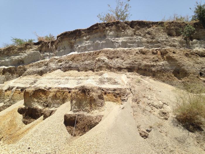 A succession of volcanic deposits at Boset Volcano in the Main Ethiopian Rift