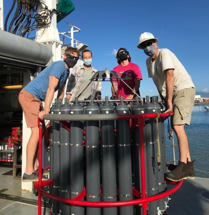 Research team at sea