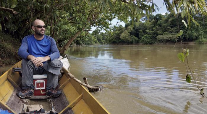 Nicolas Hubert in in east Borneo.
