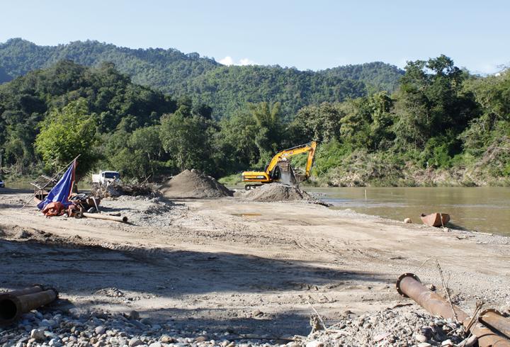 Sand Mining in Laos