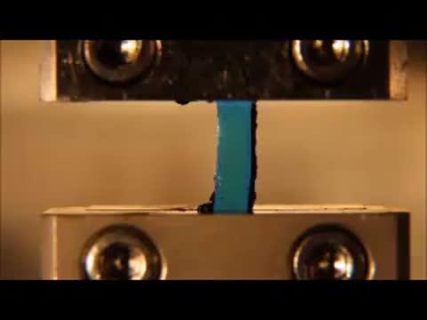 When the Material Is Stretched, Its Color Changes