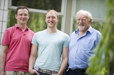 Adam Miller, Dan Pearce and Prof George Rowlands
