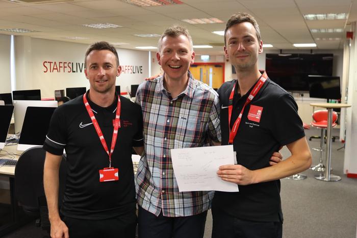 Dr Paul Mansell and Professor Matt Slater with podcast guest Dr Jamie Barker