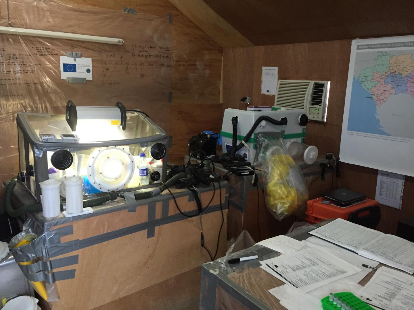 Temporary Lab in Guinea