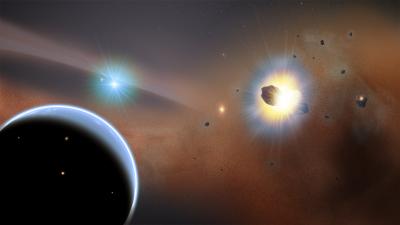 An Artist's Concept Illustrates the Preferred Model for Explaining ALMA Observations of Beta Pictori