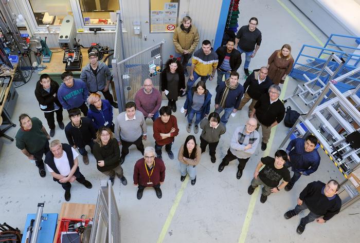 Part of the research team participating in the successful experiment