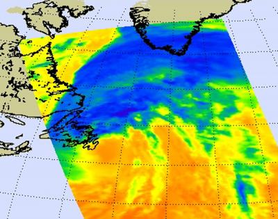 NASA Sees Igor Stretch from Canada to Greenland