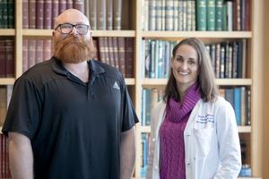 Dr. Michael Scofield (left) and Dr. Sylvia Wilson (right) of the Medical University of South Carolina