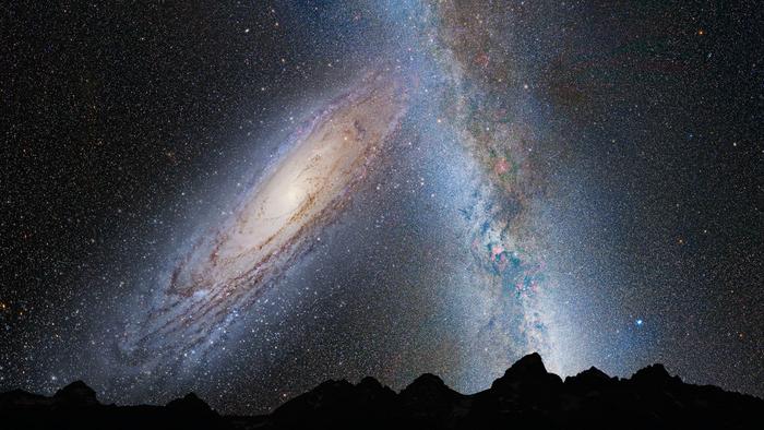 Milky Way and Andromeda galaxy merging in the future