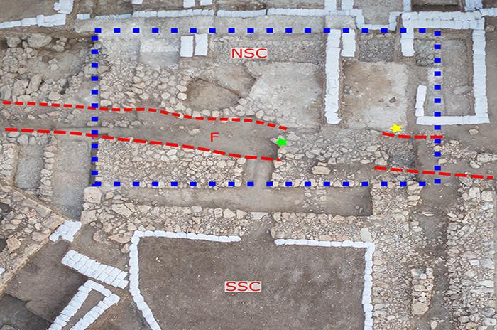 Ariel view of the trench