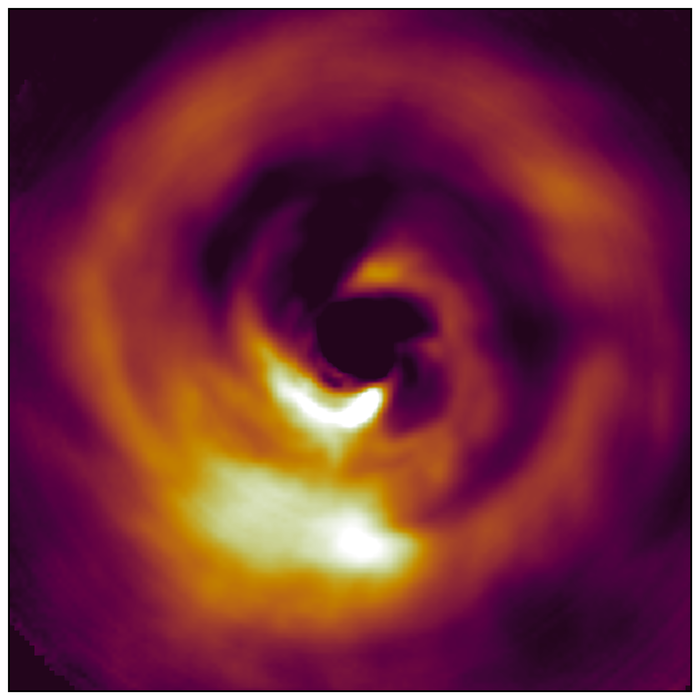 Image of the star AB Aurigae taken by the Subaru Telescope