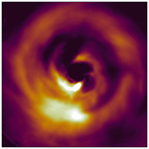 Image of the star AB Aurigae taken by the Subaru Telescope