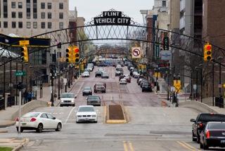 A street in Flint, Michigan.