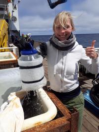 Lisette Mekkes during her PhD research.