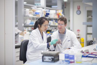 Dr Ross Dickins and Ms Grace Liu