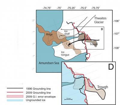 Graphic of Thwaites and Ridge