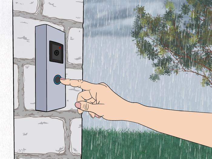 Doorbell camera illustration