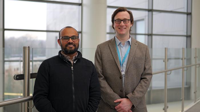 Dr Gowsihan Poologasundarampillai, Chief Technology Officer, and Dr Sam Moxon, CEO, of Aegis Fibretech Ltd.