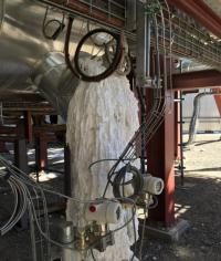 Molten salt valve failure