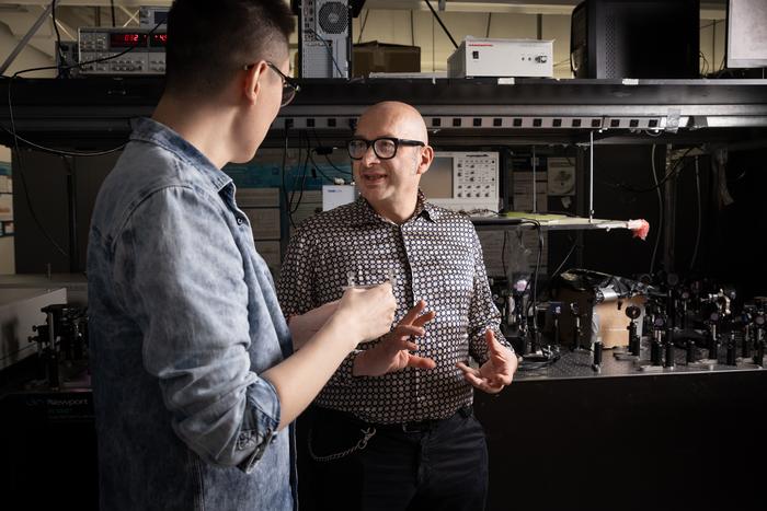 Professor Roberto Morandotti in his lab at the Institut national de la recherche scientifique (INRS) in Québec, Canada