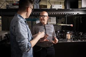 Professor Roberto Morandotti in his lab at the Institut national de la recherche scientifique (INRS) in Québec, Canada