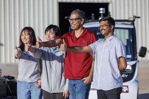 Dr. Srinkanth Saripalli and the Texas A&M University research team’s new breakthrough AI pedestrian system.
