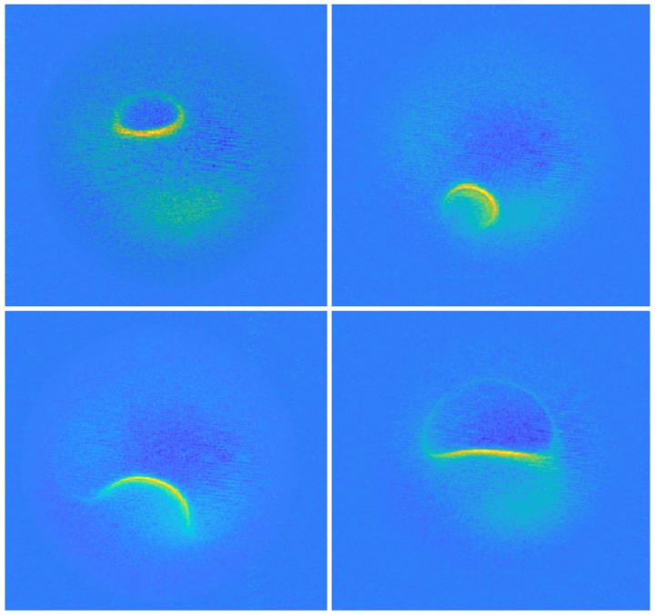MRI Scans on Top of a Titanium Atom Taken at Different Energies