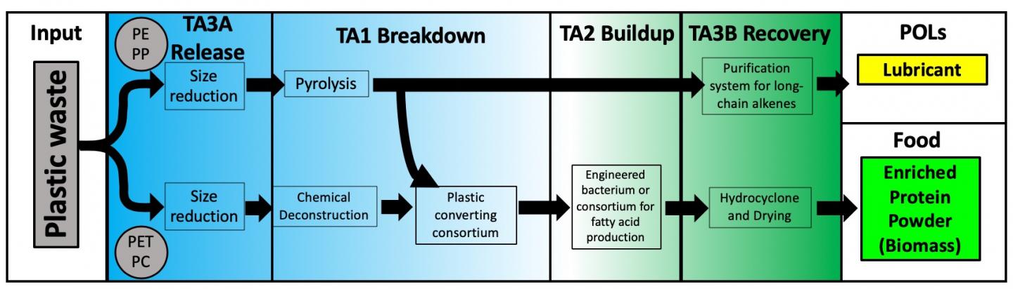 Plastic to Protein Powder Process