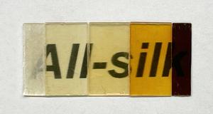Fused silk under increasing levels of temperature and pressure