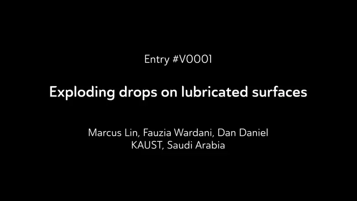Exploding droplets on lubricated surfaces