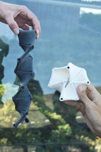 Möbius Kaleidocycles Shown 'Open' and Closed