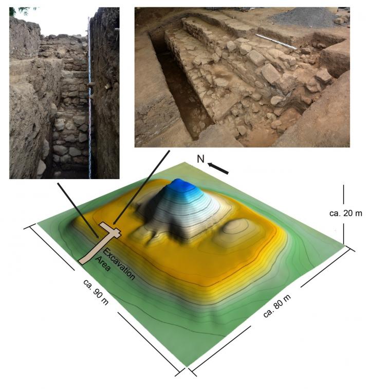 Topographic Map of the Structure-5 of San Andr&eacute;s Site