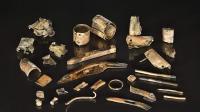 Scraps from soldier's pouch