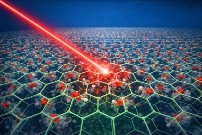 Infrared probing of water confined in Van der Waals heterostructure