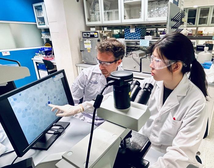 Asst Prof Benoit and Dr Hang Jing Wen