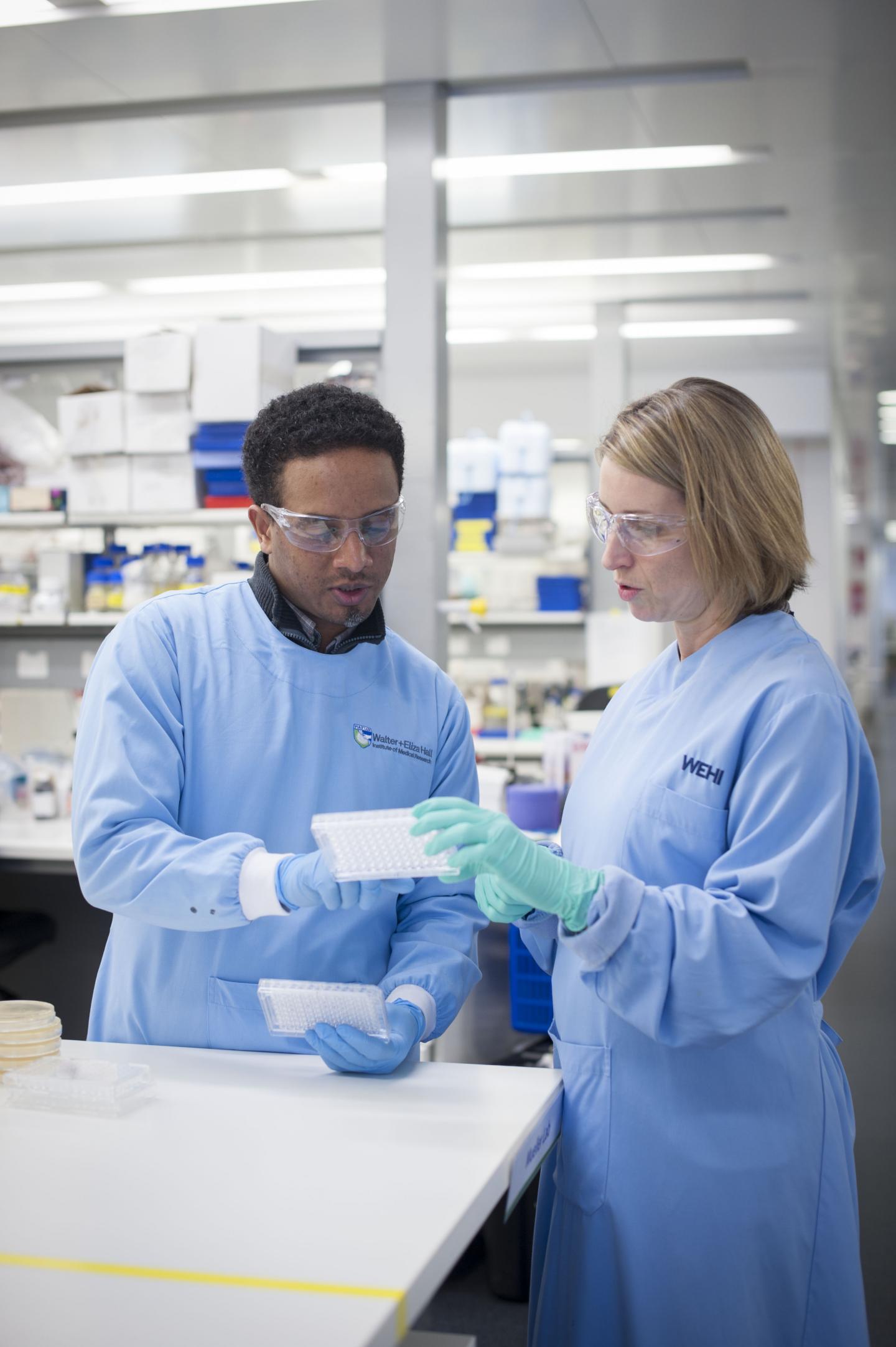 Alyssa Barry and Sofonias Tessema -- Lab Photo 2