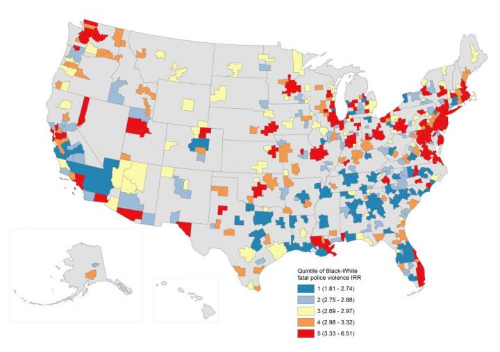 Analysis of rates of police-related fatalities finds significant race-related differences