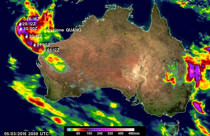 Rainfall Accumulation Rates for Quang