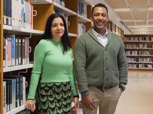 Fàbia Morales and Jorge Dueñas, researchers from Universitat Rovira i Virgili.
