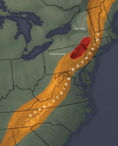 The Bend in the Appalachians