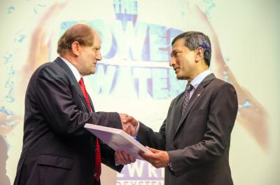 Bertil Andersson, NTU, and Vivian Balakrishnan, Singapore's Minister for the Environment 