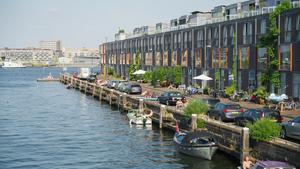 View of the Sporenburg district of Amsterdam