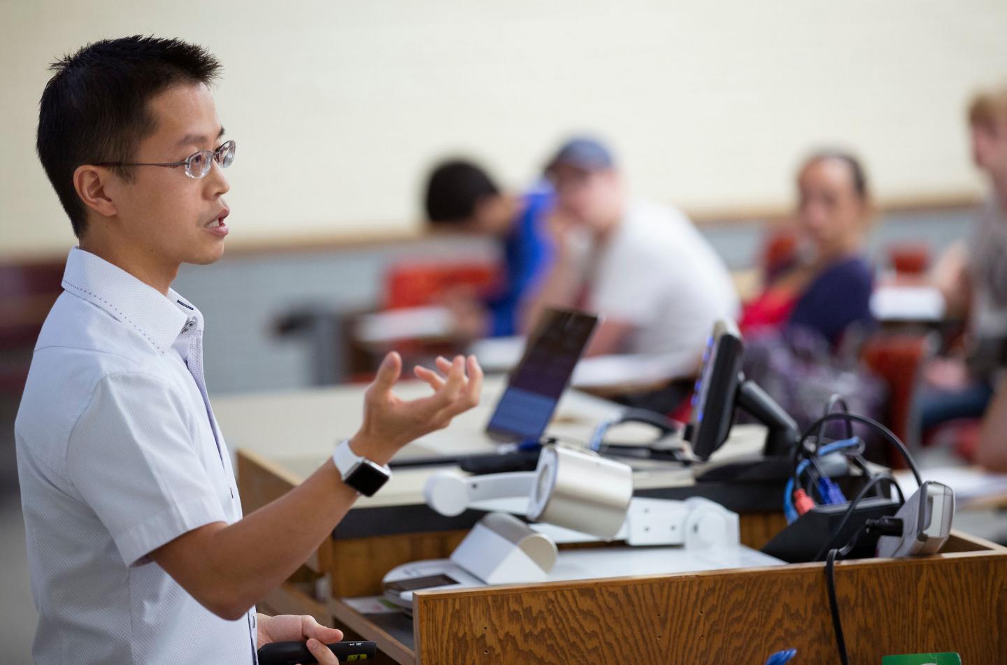 Jason Chan Lecturing in Class