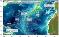 IODP Expedition Undersea Sampling Sites