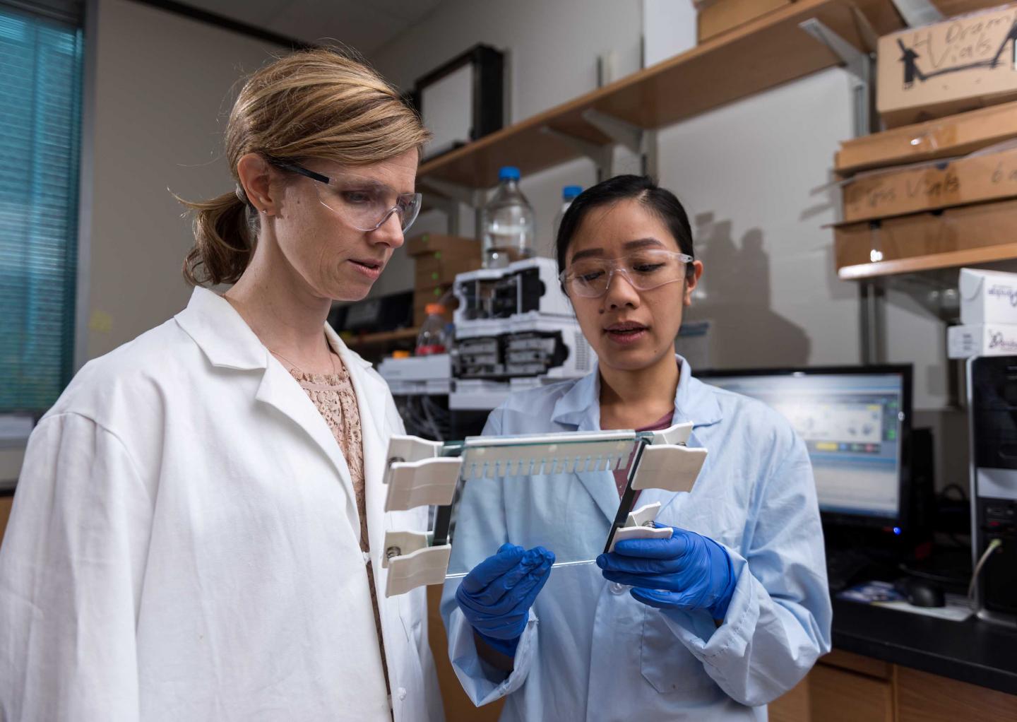 Martha Grover and Christine He at Georgia Tech