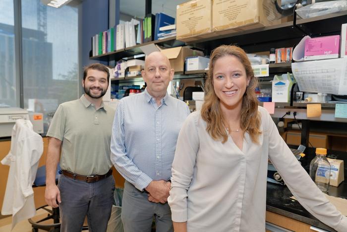 Dr. Eliza McElwee, Dr. Stephen Tomlinson and Devin Hatchell (front to back) of the Medical University of South Carolina