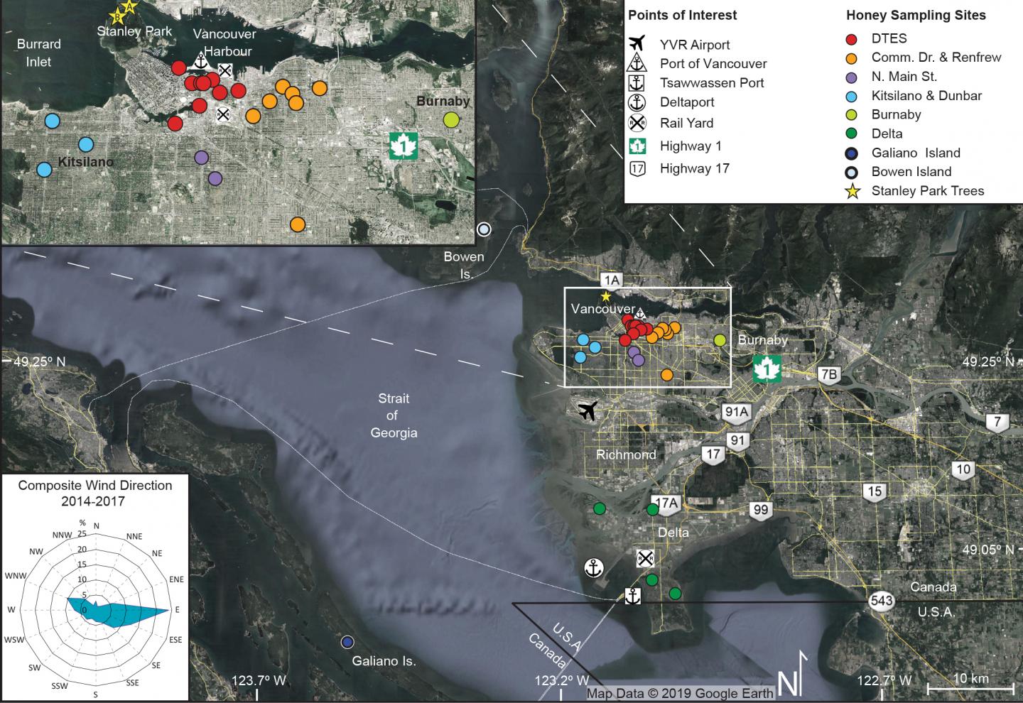 Map of Vancouver