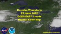 GOES-13 Satellite Movie of the Derecho